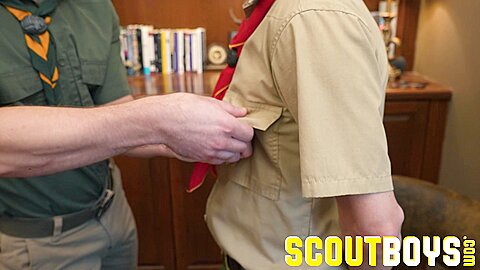 ScoutBoys Noah White gets a reach around during sex