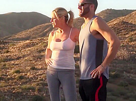 Screwing Outdoors Hard Core Scene With Jodi West