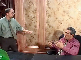 Secretary Daryn Fucks Herschel Savage And Johnny Thrust