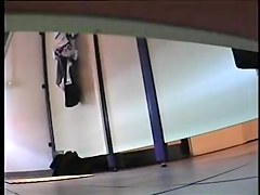 Sex scenes of hot round butt in the changing room