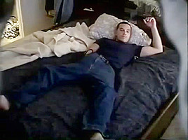 Sexy Guy Jerking Off In His Room