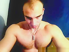 Sexy Muscle Boy Jerking Off
