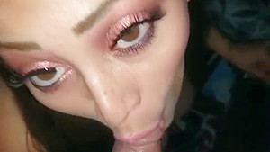 Sexy Smoking Latina Cock Sucking Tease