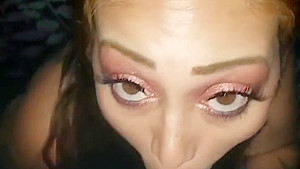 Sexy Smoking Latina Cock Sucking Tease