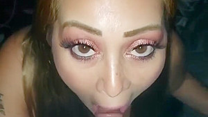 Sexy Smoking Latina Cock Sucking Tease