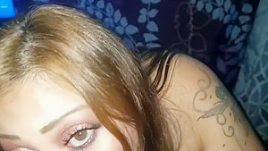 Sexy Smoking Latina Cock Sucking Tease