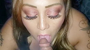Sexy Smoking Latina Cock Sucking Tease