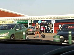 Sexy White Milf Walking ( 2)
