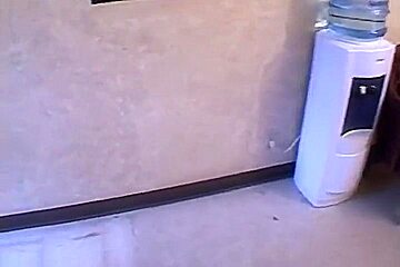 Sexy Young Whore With Nice Ass Sucks Cock Then Fucks In The Toilet Room