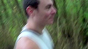 Sexy dude fuck a twink in cruising forest - CrunchBoy