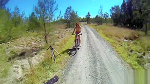 Sexy girl amazing nude bike ride