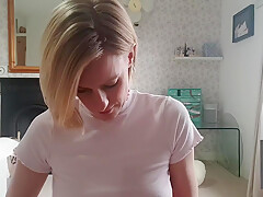 Sexy teen 18+ Ebony Solo Toy Mastu