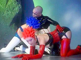 Shaved Latex Fisting