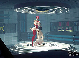 She loves being a secret slut Sci-fi female android fucks hard a busty woman