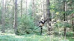 Shemale lola in the forest