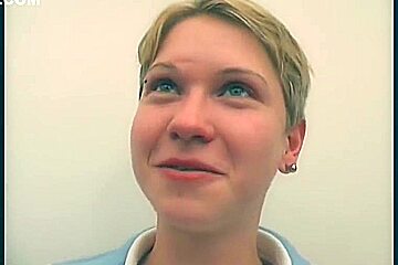 Shorthaired amateur German takes her clothes off - KLBR Produktion