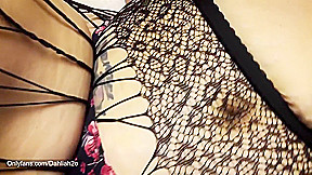 Showing Off My New Fishnet Fetish Solo - Mia Khalifa