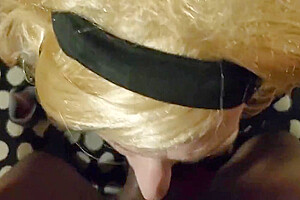 Sissy Crossdresser Annette Sucks And Gets Dildoed, Facial