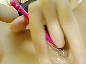 Skinny Angela Up Close Wet Pink Pussy Masturbation