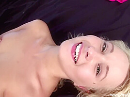 Skinny Blonde Small Tits Anal Fuck