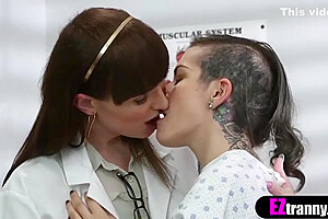 Skinny Tranny Gynecologist Fucks Naive Teenie Patient - Natalie Mars
