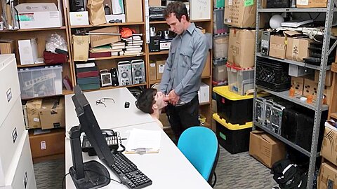 Skinny Twink Boned In The Office