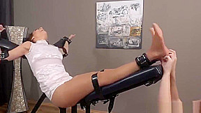 Skyler tickled in pantyhose