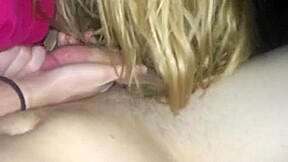 Slut sucks, jacks, and smells cock and balls in Tshirt