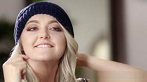 Slutty blonde teenager 18+ bounces