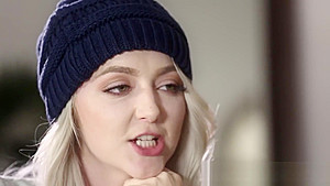 Slutty blonde teenager 18+ bounces