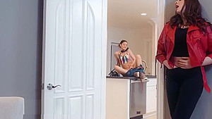 Slutty whore Step mother gets anal creampie very hard