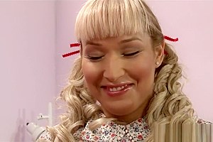Small tits tranny fucked dude on the bed