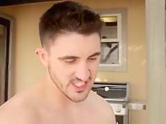 Smoking hot studs Derrick and Michael having outdoor sex