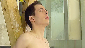 Smooth twink Alexis Tivoli electrically tormented and blown