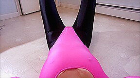 Spandex Angel - Sexy pink leotard 2