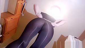 Spandex Angel - Sexy see through leggings outside