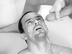 Sperm Say Bukkake B&w