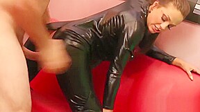 Spizoo - Petite Abigail Mac fucking a huge cock, bubble butt