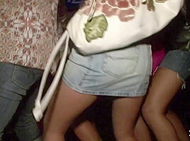 Spring Break Club Girls Flashing and Upskirt