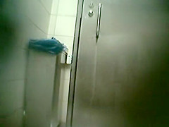 Spy cameras in public toilet