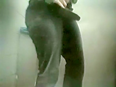 Spy cameras in public toilet