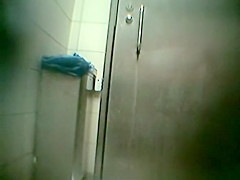 Spy cameras in public toilet