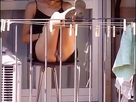 Spying on neighbour - upskirt