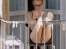 Spying on neighbour - upskirt