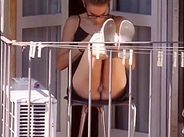 Spying on neighbour - upskirt