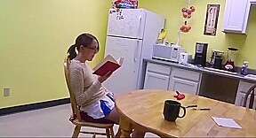 Step father Punishes his Step daughter