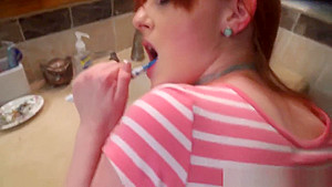 Stepdaughter Krystal Gets Slammed By Her Pa