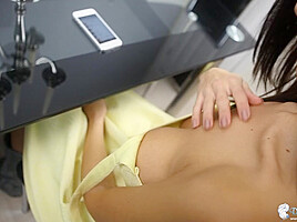 Stephanie Knight in Tits On The Menu - DownblouseJerk