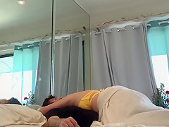 Stepmom And Stepson Have To Share A Bed