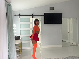 Stepmom With Huge Natural Tits Tries On Costumes In Her Bedroom - Sexy Stepmom Try On Haul